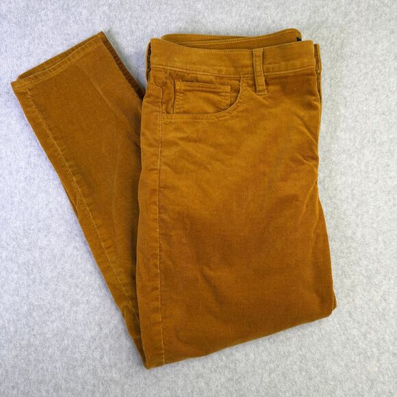 J. Crew Pants - J Crew Corduroy Pants Womens 32x26 Brown Slim Straight Stretch Casual